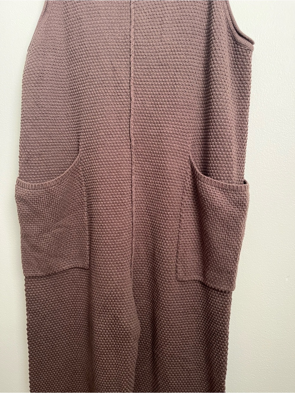 Free People Beach Hailee Sweater Jumpsuit Brown Overalls Slouchy - Picture 6 of 12